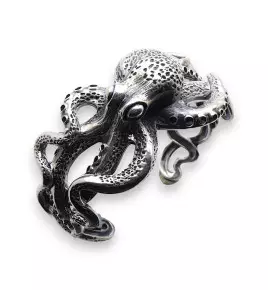 bracelet argent poulpe