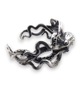 bracelet argent poulpe femme