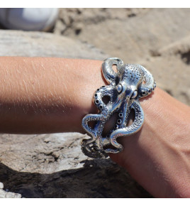 poulpe bijoux argent