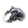 bague pieuvre argent homme