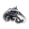 bague poulpe argent
