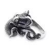 bague poulpe argent