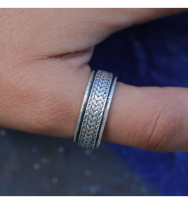 bague argent femme