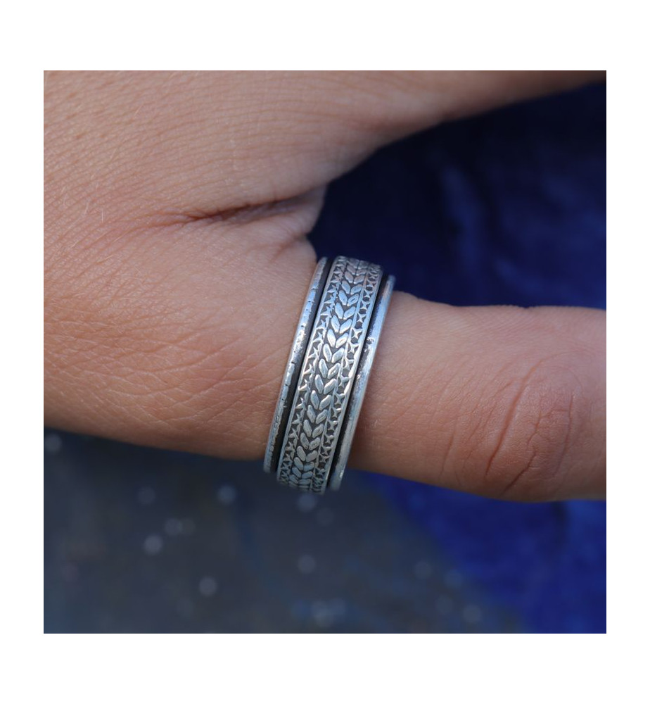 bague argent femme