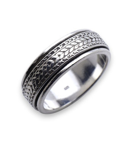 bague homme argent