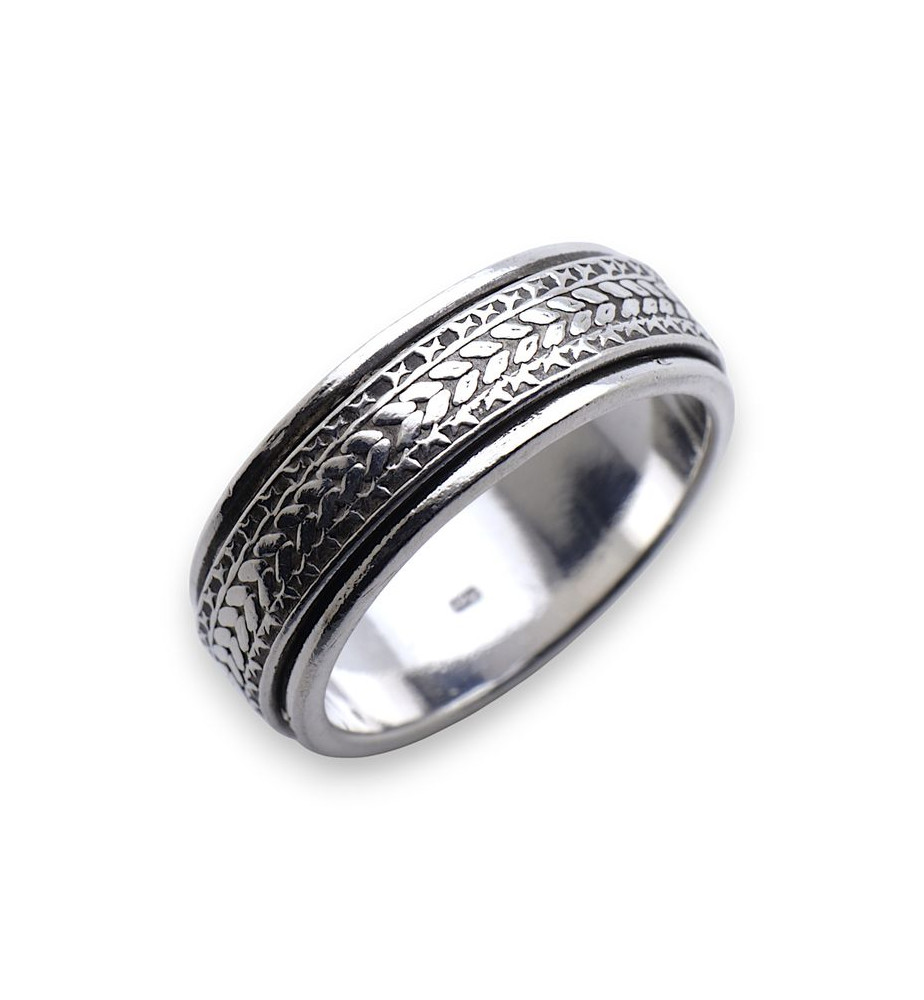 bague homme argent