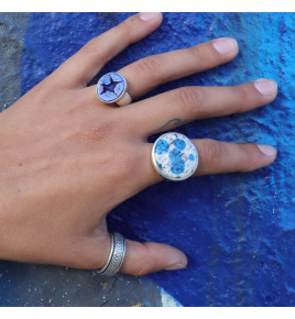 bague femme argent