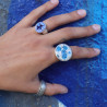 bague femme argent