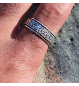 bague argent pour homme