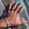 bague oeil de tigre argent