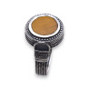 bague oeil de tigre homme