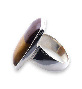 bague argent jaspe mokaite