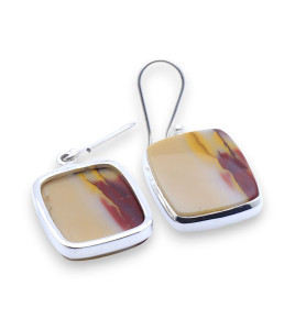 boucles d'oreilles jaspe mokaite
