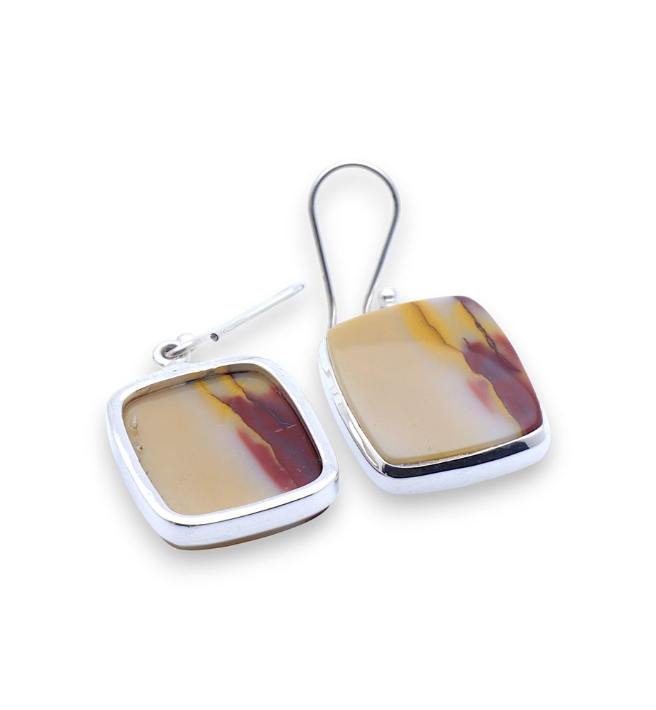 boucles d'oreilles jaspe mokaite