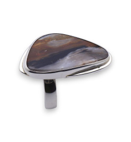 bois fossilisé bijoux argent