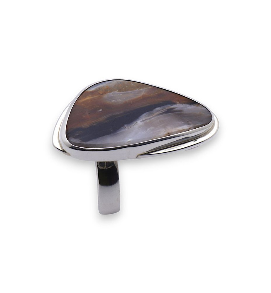 bois fossilisé bijoux argent