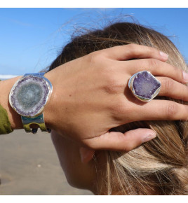 bague améthyste véritable