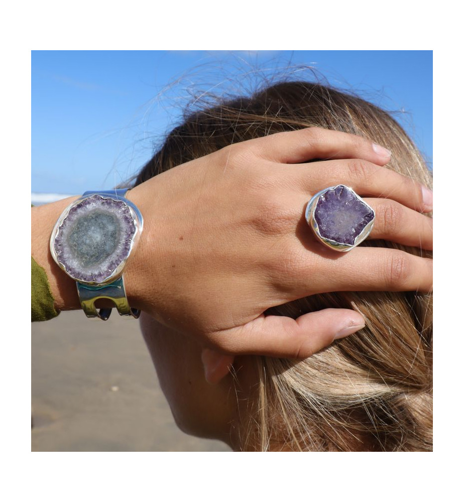 bague améthyste véritable