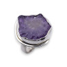 bague argent et améthyste
