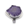 bague argent avec améthyste