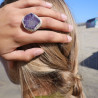 améthyste bague argent