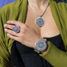 silver ring amethyst stone