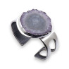 bracelet manchette argent pierre femme