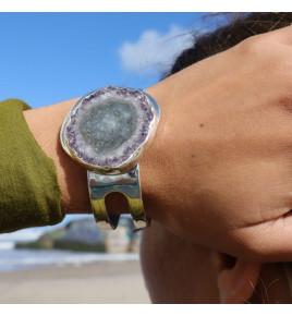 bracelet améthyste argent