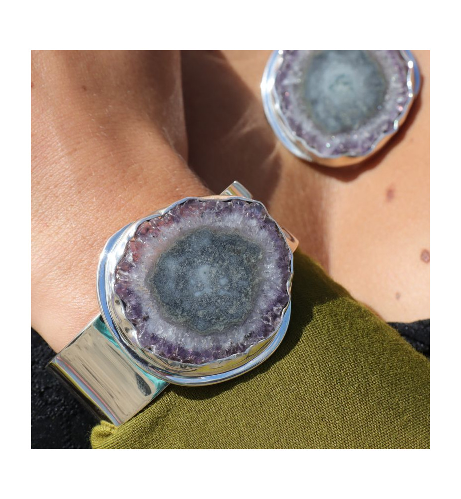 améthyste bracelet femme