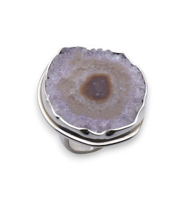 bague argent et améthyste
