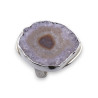Bague en argent 925 empierrée d'une grande améthyste stalactite