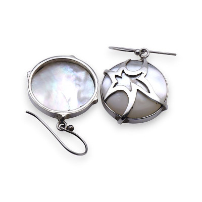 boucles d'oreilles nacre