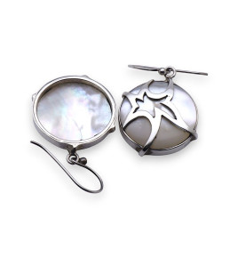 boucles d'oreilles nacre