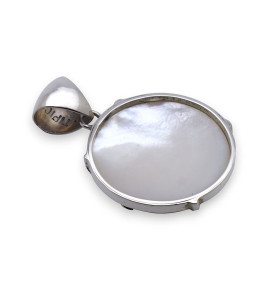 pendentif nacre argent