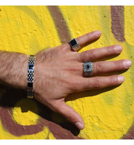 bague homme onyx