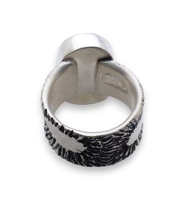 bague argent uvarovite femme