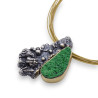 uvarovite pendentif femme argent