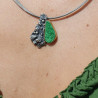 pendentif uvarovite argent