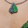 pendentif pierre verte