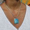 pendentif apatite bleue