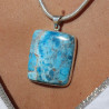 pendentif argent apatite bleue