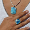 pendentif apatite bleue femme