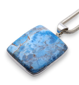 pendentif apatite bleue homme