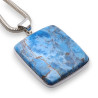 apatite bleue pendentif argent