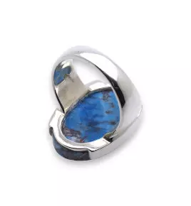 bague argent avec pierre apatite
