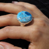 bague apatite bleue