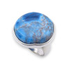 bague argent apatite