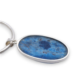 pendentif apatite bleue homme