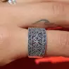bague argent marcassite