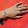 bague argent marcassite femme